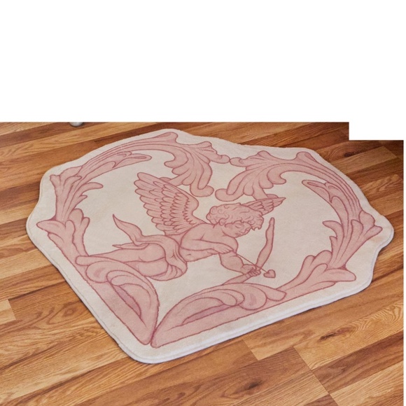 Decorative Floor Matt Area Rug Heart with Cupid  New - Picture 2 of 6